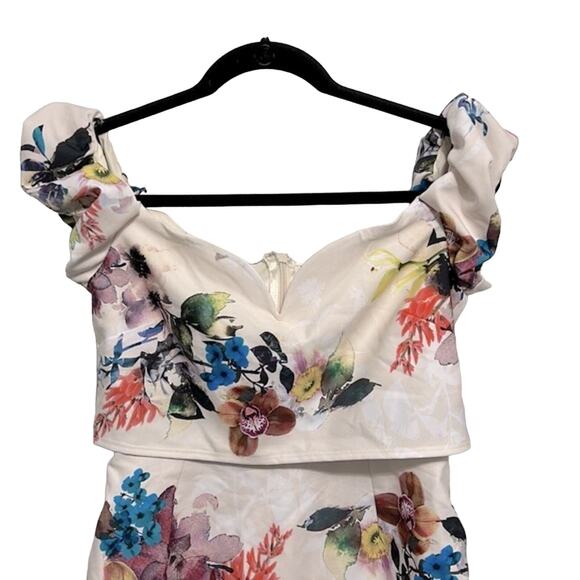 Little Mistress off the shoulder bodycon dress size 6 NWT - Picture 5 of 8